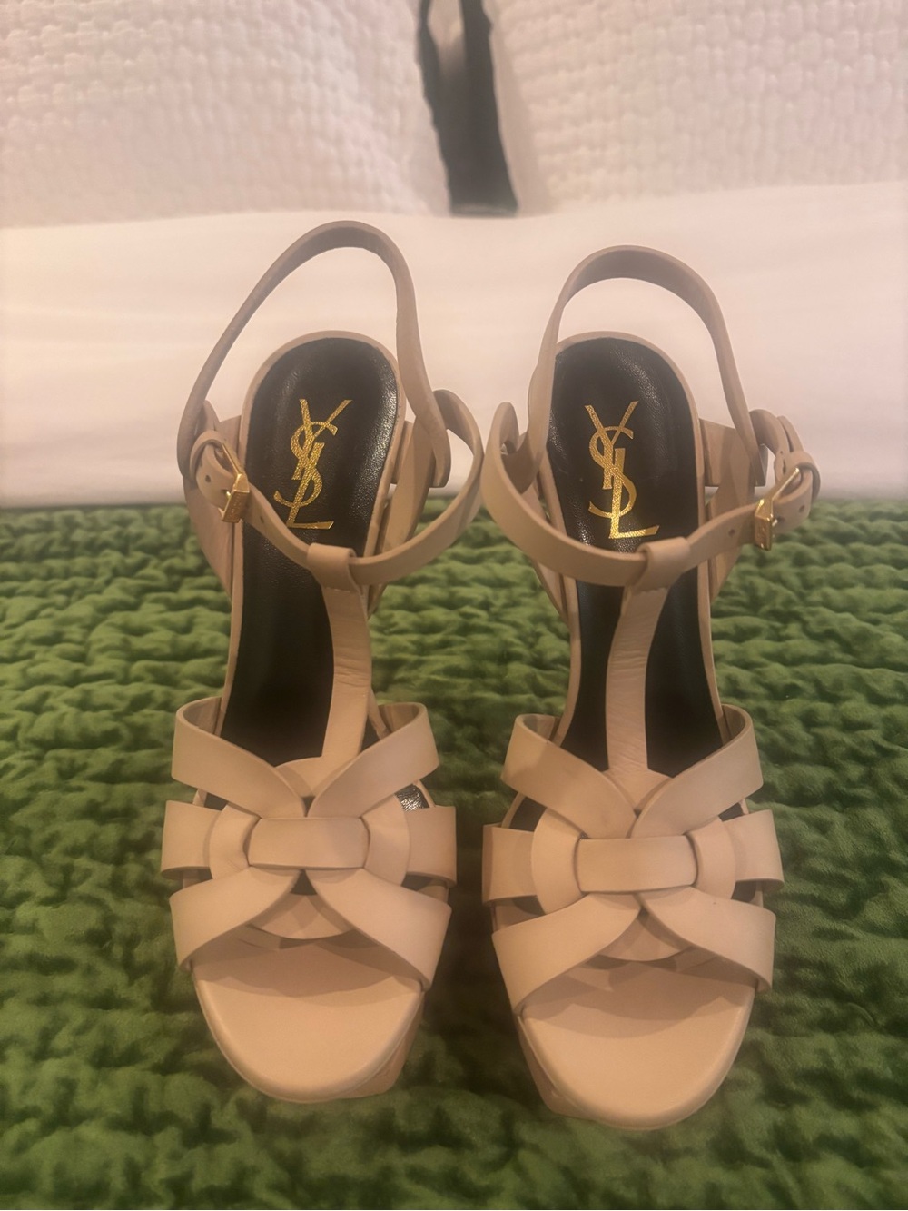 Saint Laurent Tribute 105 Nude Heel SZ 38.5 - Picture 4 of 9